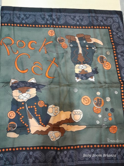 Braccialini-Foulard Rock Cat 65 x 65 
