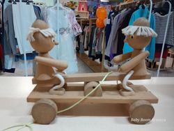 Bill e Ben-Gioco in legno su ruote 