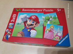 Ravensburger-Puzzle Super Mario 3 x 49 