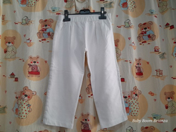 Magil-10A-Pantalone felpa bianco banda laterale glitter 