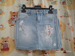 Guess-10A-Gonna jeans inserto pizzo 