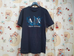 Armani exchange-14A-Xs-tshirt nera 